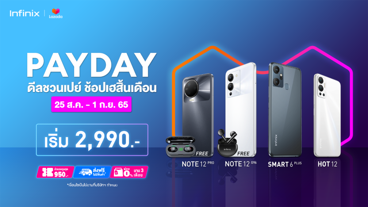 KV Infinix จัดโปร Lazada Payday