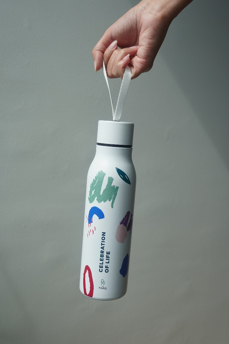 The PARQ Eco life tumbler limited edition hanging