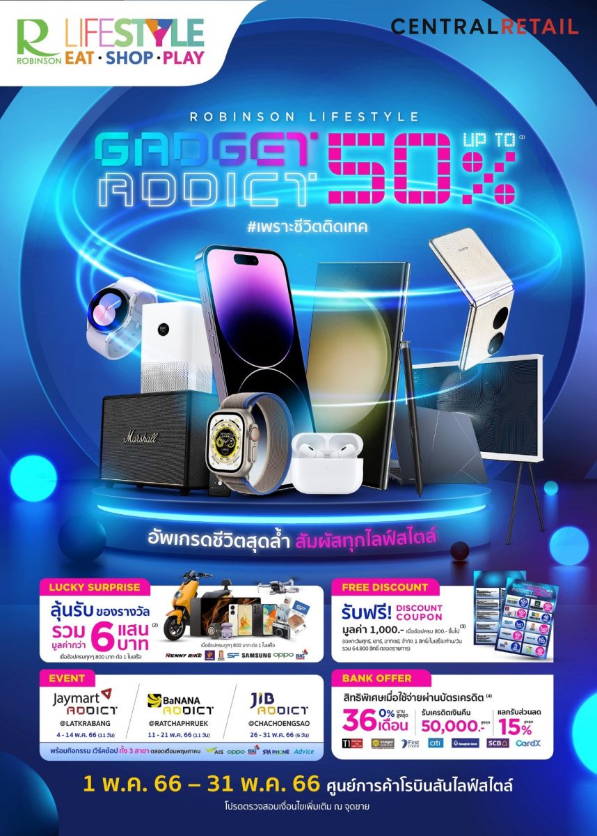 ROBINSON LIFESTYLE GADGET ADDICT