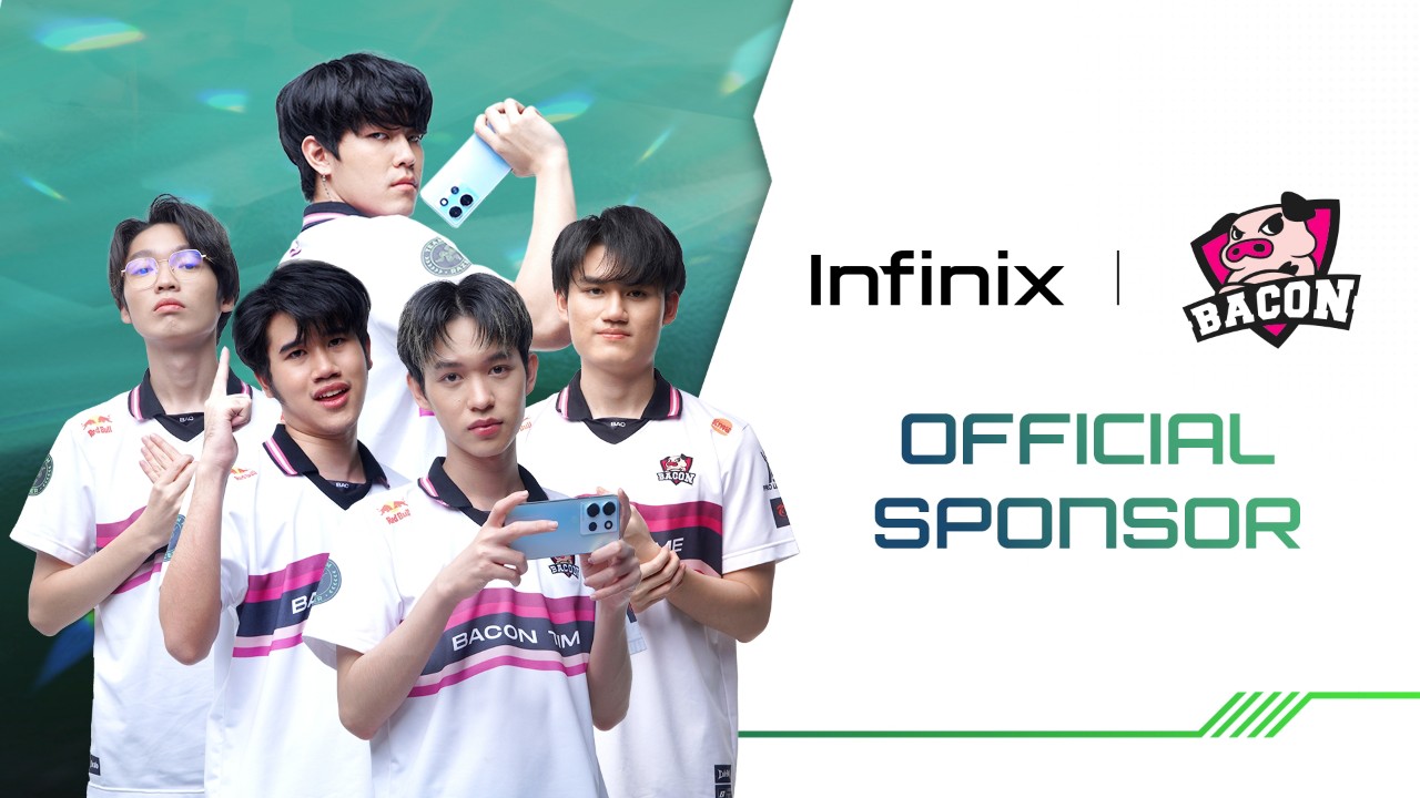 Infinix ประกาศหนุนทีมอีสปอร์ต Bacon Time 1