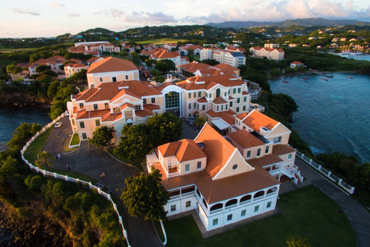Aerial view of SGU Grenada campus 3