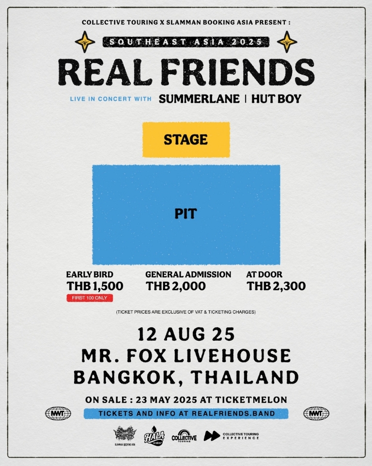 REAL FRIENDS POSTER BANGKOK THAILAND 4X5 STAGE N PRICES