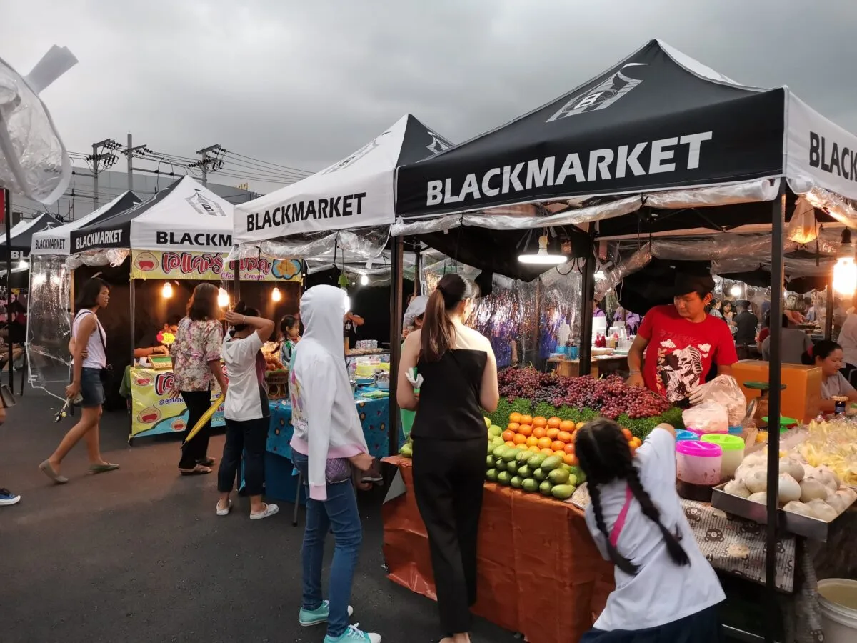 BLACK MARKET | ตลาดแบล็คมาร์เก็ต #1 ตลาดนัดสุดชิค เดินเล่นยามเย็น จังหวัดสมุทรปราการ 9 BLACK MARKET 2022 01