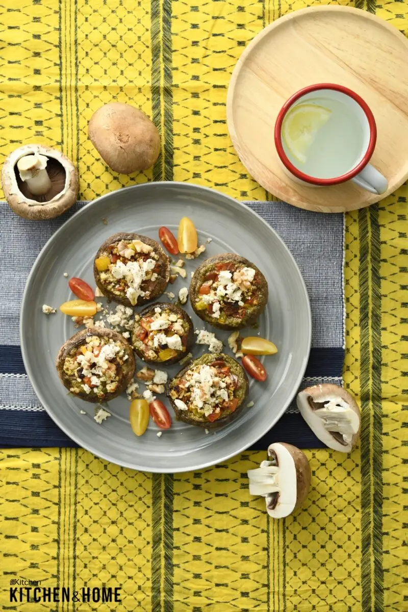 “Cook with an Oven 30 เมนูอบ อร่อยง่ายทันใจ”รวมสูตรเมนูอบ ทำง่าย ในเล่มเดียว 5 พิซซาไร้แป้งจากเห็ดพอร์โทเบลโล