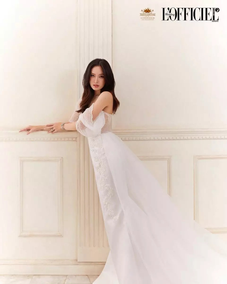 ปอย ตรีชฎา อวดลุคชุดเจ้าสาวสุดปัง จากแบรนด์ดัง วนัช กูตูร์ ขึ้นปกนิตยสาร L'officiel Wedding 8 2 n