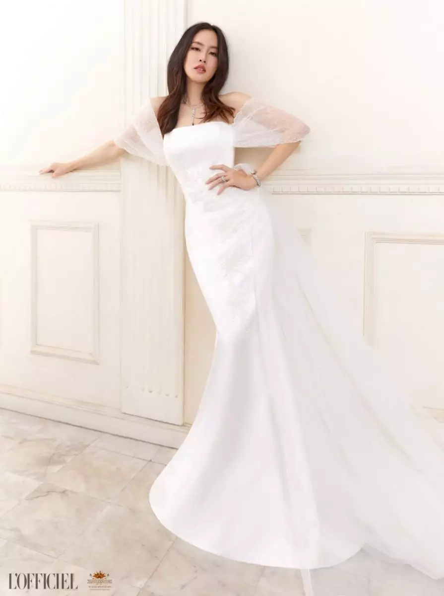 ปอย ตรีชฎา อวดลุคชุดเจ้าสาวสุดปัง จากแบรนด์ดัง วนัช กูตูร์ ขึ้นปกนิตยสาร L'officiel Wedding 6 S2 0165