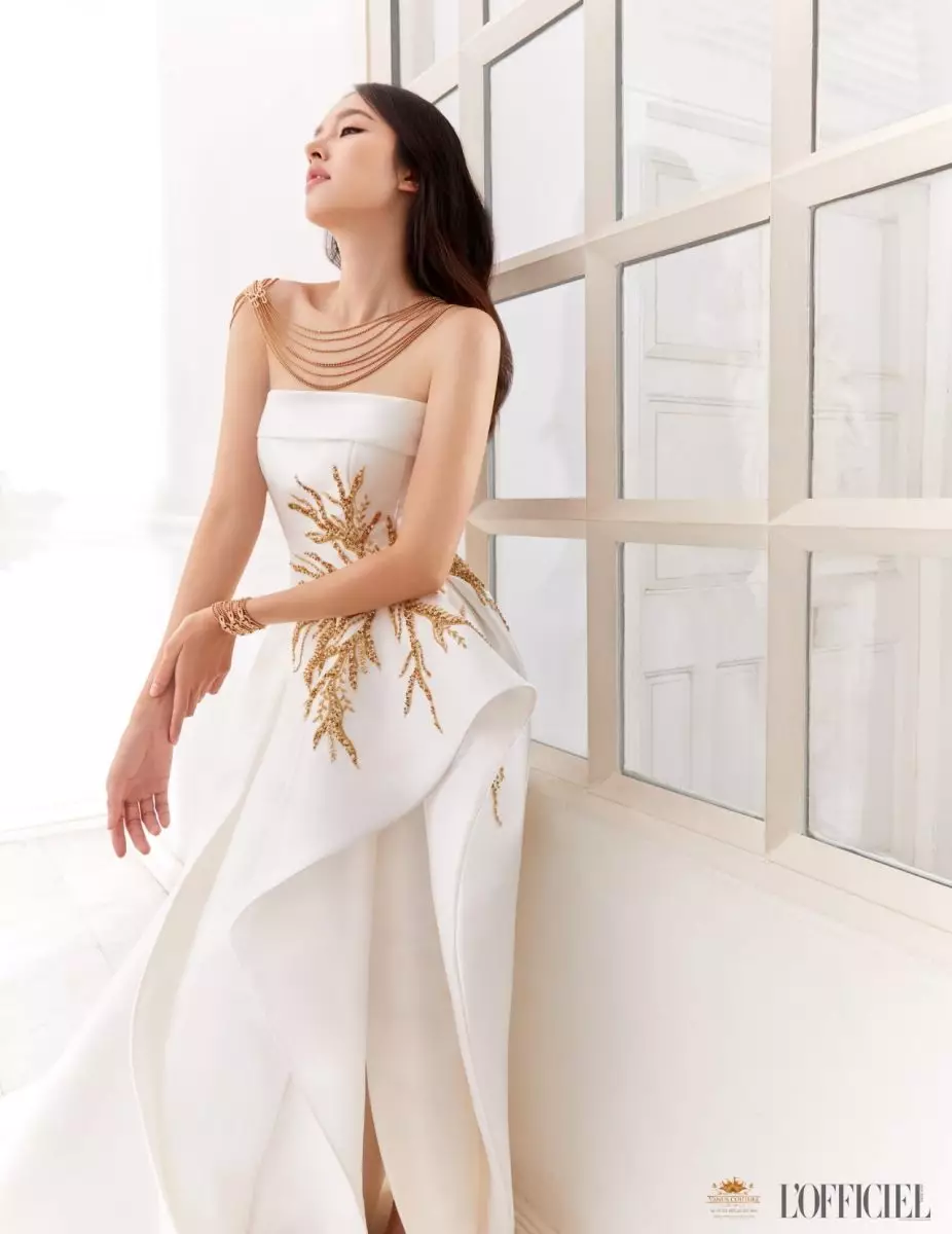 ปอย ตรีชฎา อวดลุคชุดเจ้าสาวสุดปัง จากแบรนด์ดัง วนัช กูตูร์ ขึ้นปกนิตยสาร L'officiel Wedding 9 S4 0405